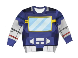 Soundwave Kid Costume Cosplay Hoodie Sweatshirt T-Shirt 2 - Image 1