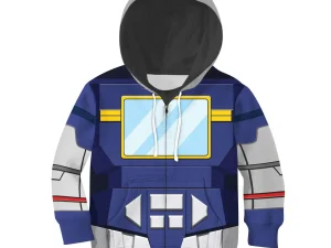 Soundwave Kid Costume Cosplay Hoodie Sweatshirt T-Shirt 4 - Image 1