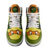 The Halloween Smoke Michelangelo TMNT Costume Teenage Mutant Ninja Turtles AJ1 High Sneakers Shoes For Men And Women - Image 2