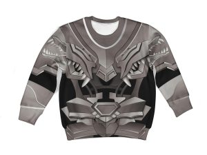 The Last Knight Knight Armor Turbo Changer Grimlock Kid Costume Cosplay Hoodie Sweatshirt T-Shirt 2 - Image 1