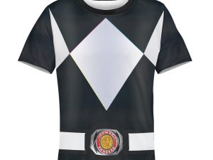Unisex Kid Tops Black Power Ranger 3D Apparel 3 - Image 1