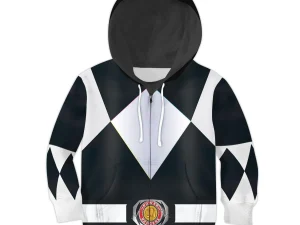 Unisex Kid Tops Black Power Ranger 3D Apparel 4 - Image 1