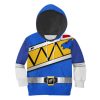 Unisex Kid Tops Blue Power Rangers Dino Charge 3D Apparel 1 - Image 1