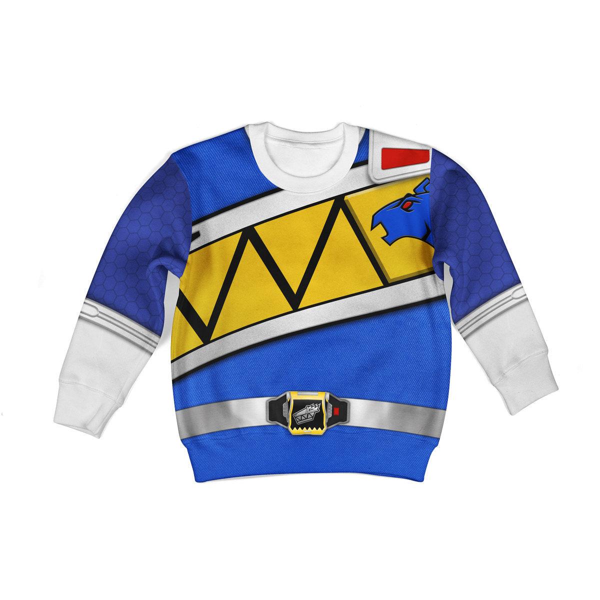 unisex kid tops blue power rangers dino charge 3d apparel 2 1 Unisex Kid Tops Blue Power Rangers Dino Charge 3D Apparel 2 - Image 1