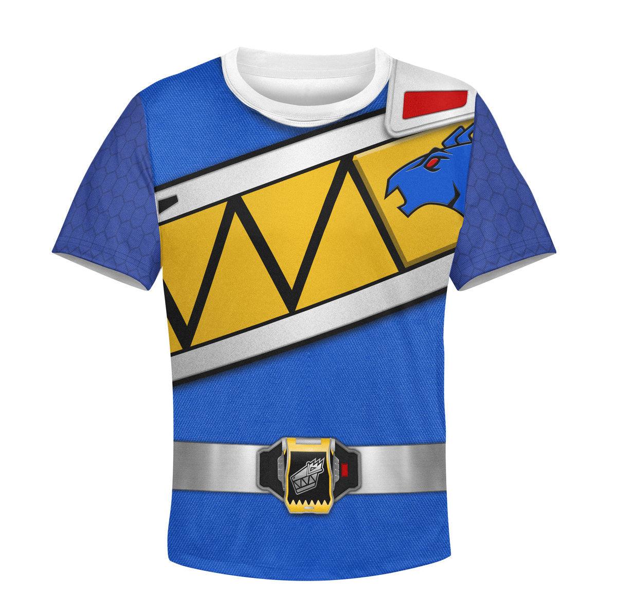 unisex kid tops blue power rangers dino charge 3d apparel 3 1 Unisex Kid Tops Blue Power Rangers Dino Charge 3D Apparel 3 - Image 1