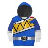 Unisex Kid Tops Blue Power Rangers Dino Charge 3D Apparel 4 - Image 1