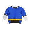 Unisex Kid Tops Blue Power Rangers Samurai 3D Apparel 2 - Image 2