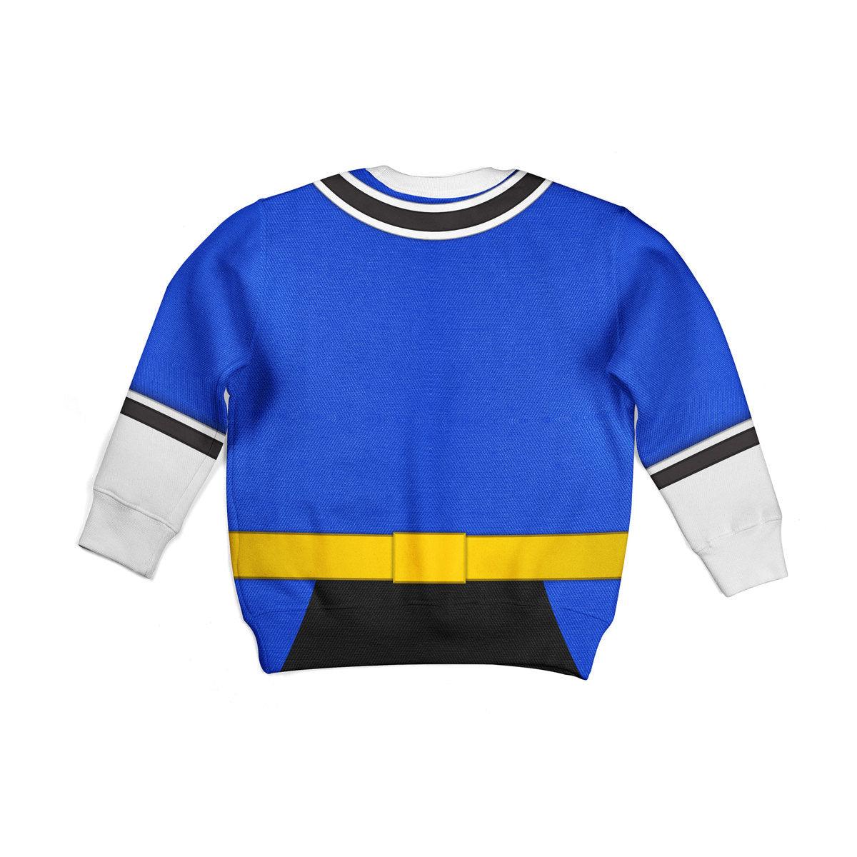 unisex kid tops blue power rangers samurai 3d apparel 2 2 Unisex Kid Tops Blue Power Rangers Samurai 3D Apparel 2 - Image 2