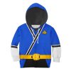 Unisex Kid Tops Blue Power Rangers Samurai 3D Apparel 4 - Image 1