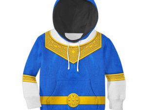 Unisex Kid Tops Blue Power Rangers Zeo Kid 3D Apparel 1 - Image 1