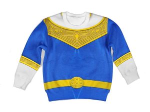 Unisex Kid Tops Blue Power Rangers Zeo Kid 3D Apparel 2 - Image 1