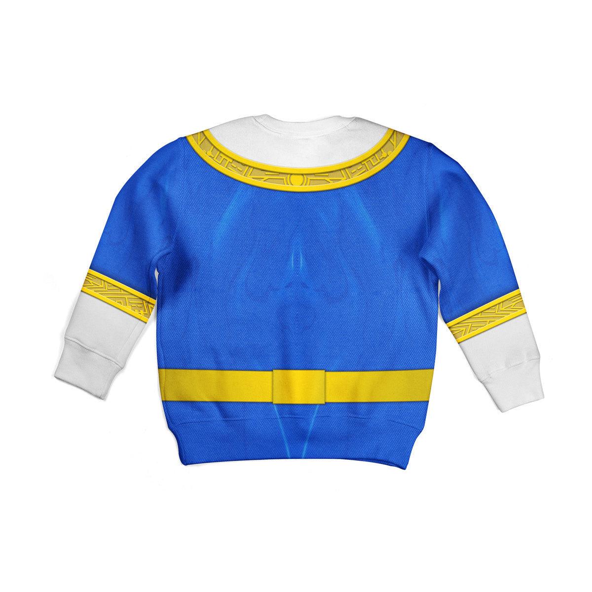unisex kid tops blue power rangers zeo kid 3d apparel 2 2 Unisex Kid Tops Blue Power Rangers Zeo Kid 3D Apparel 2 - Image 2