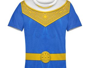Unisex Kid Tops Blue Power Rangers Zeo Kid 3D Apparel 3 - Image 1