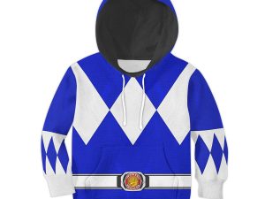 Unisex Kid Tops Blue Ranger Mighty Morphin Kid 3D Apparel 1 - Image 1