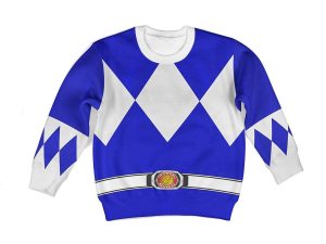 Unisex Kid Tops Blue Ranger Mighty Morphin Kid 3D Apparel 2 - Image 1