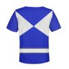 Unisex Kid Tops Blue Ranger Mighty Morphin Kid 3D Apparel 3 - Image 2