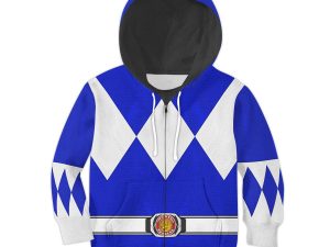 Unisex Kid Tops Blue Ranger Mighty Morphin Kid 3D Apparel 4 - Image 1