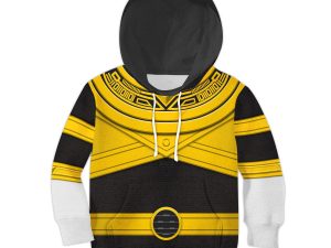 Unisex Kid Tops Gold Power Rangers Zeo Kid 3D Apparel 1 - Image 1