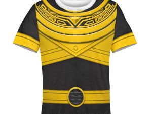 Unisex Kid Tops Gold Power Rangers Zeo Kid 3D Apparel 3 - Image 1