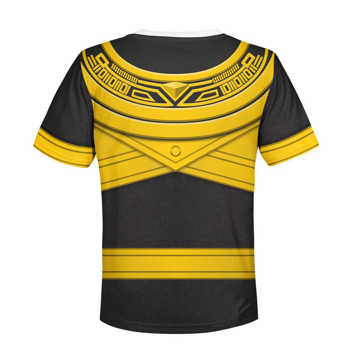 unisex kid tops gold power rangers zeo kid 3d apparel 3 2 Unisex Kid Tops Gold Power Rangers Zeo Kid 3D Apparel 3 - Image 2