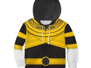 Unisex Kid Tops Gold Power Rangers Zeo Kid 3D Apparel 4 - Image 1