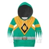 Unisex Kid Tops Green Power Ranger 3D Apparel 1 - Image 1