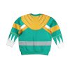 Unisex Kid Tops Green Power Ranger 3D Apparel 2 - Image 2