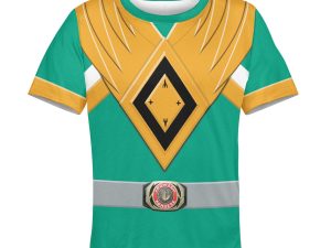 Unisex Kid Tops Green Power Ranger 3D Apparel 3 - Image 1