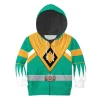 Unisex Kid Tops Green Power Ranger 3D Apparel 4 - Image 1