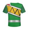 Unisex Kid Tops Green Power Rangers Dino Charge 3D Apparel 3 - Image 2