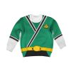 Unisex Kid Tops Green Power Rangers Samurai 3D Apparel 2 - Image 1