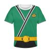 Unisex Kid Tops Green Power Rangers Samurai 3D Apparel 3 - Image 1