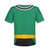 Unisex Kid Tops Green Power Rangers Samurai 3D Apparel 3 - Image 2