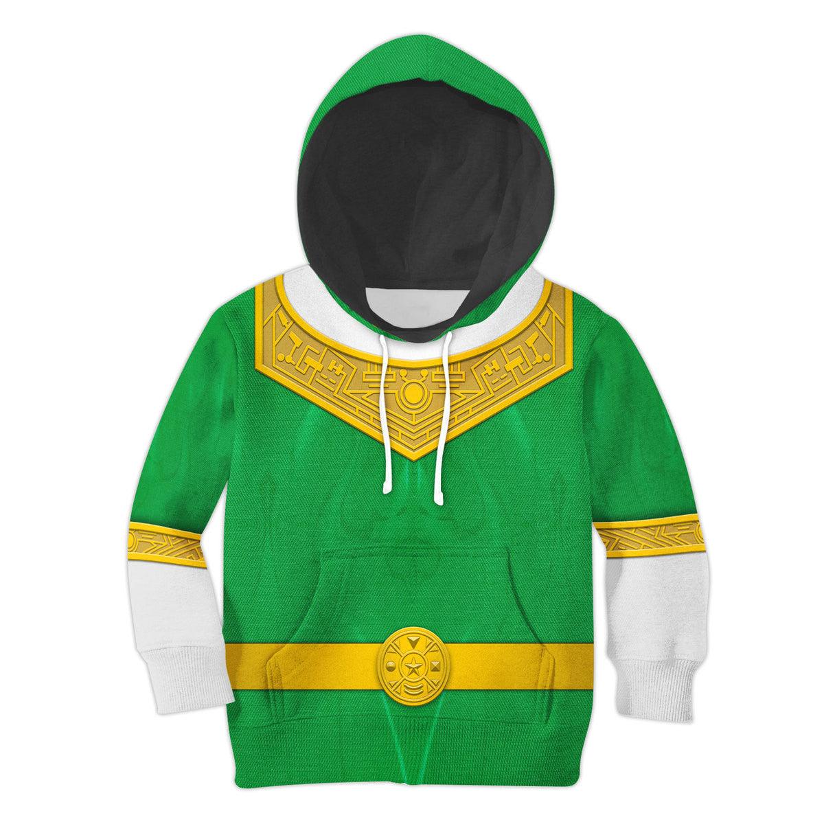 unisex kid tops green power rangers zeo kid 3d apparel 1 1 Unisex Kid Tops Green Power Rangers Zeo Kid 3D Apparel 1 - Image 1