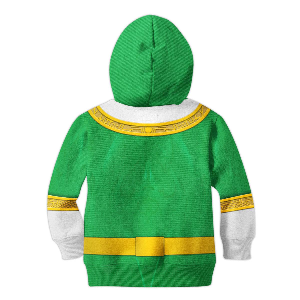 unisex kid tops green power rangers zeo kid 3d apparel 1 2 Unisex Kid Tops Green Power Rangers Zeo Kid 3D Apparel 1 - Image 2