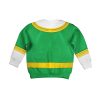 Unisex Kid Tops Green Power Rangers Zeo Kid 3D Apparel 2 - Image 2