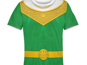 Unisex Kid Tops Green Power Rangers Zeo Kid 3D Apparel 3 - Image 1