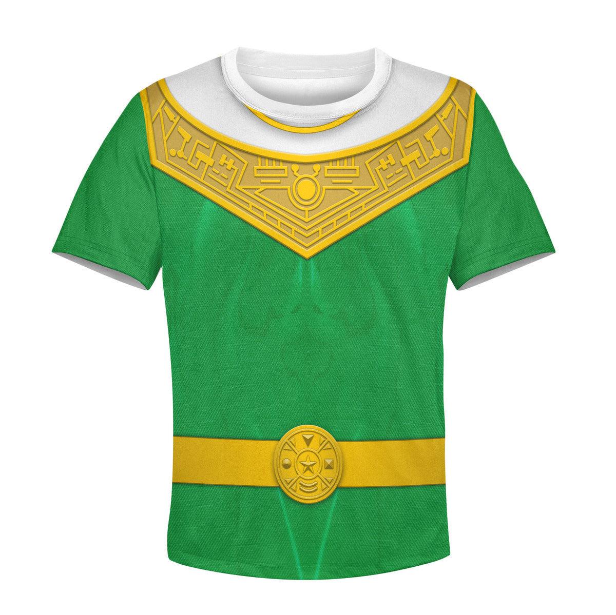 unisex kid tops green power rangers zeo kid 3d apparel 3 1 Unisex Kid Tops Green Power Rangers Zeo Kid 3D Apparel 3 - Image 1