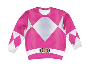 Unisex Kid Tops Pink Power Ranger 3D Apparel 2 - Image 1