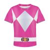 Unisex Kid Tops Pink Power Ranger 3D Apparel 3 - Image 1