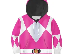 Unisex Kid Tops Pink Power Ranger 3D Apparel 4 - Image 1