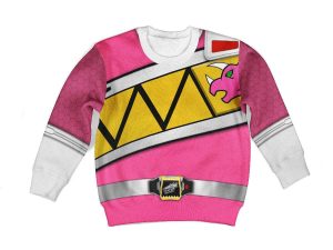 Unisex Kid Tops Pink Power Rangers Dino Charge 3D Apparel 2 - Image 1