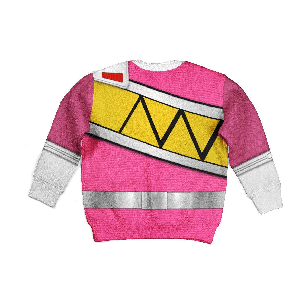 unisex kid tops pink power rangers dino charge 3d apparel 2 2 Unisex Kid Tops Pink Power Rangers Dino Charge 3D Apparel 2 - Image 2