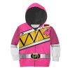 Unisex Kid Tops Pink Power Rangers Dino Charge 3D Apparel 4 - Image 1