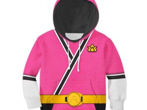 Unisex Kid Tops Pink Power Rangers Samurai 3D Apparel 1 - Image 1