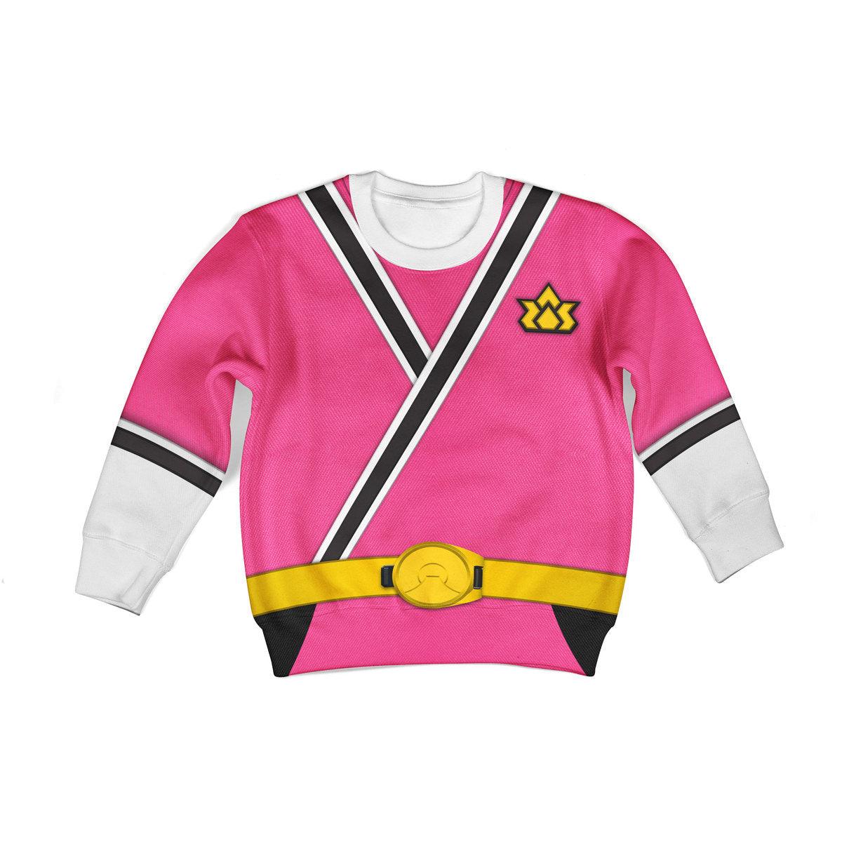 unisex kid tops pink power rangers samurai 3d apparel 2 1 Unisex Kid Tops Pink Power Rangers Samurai 3D Apparel 2 - Image 1