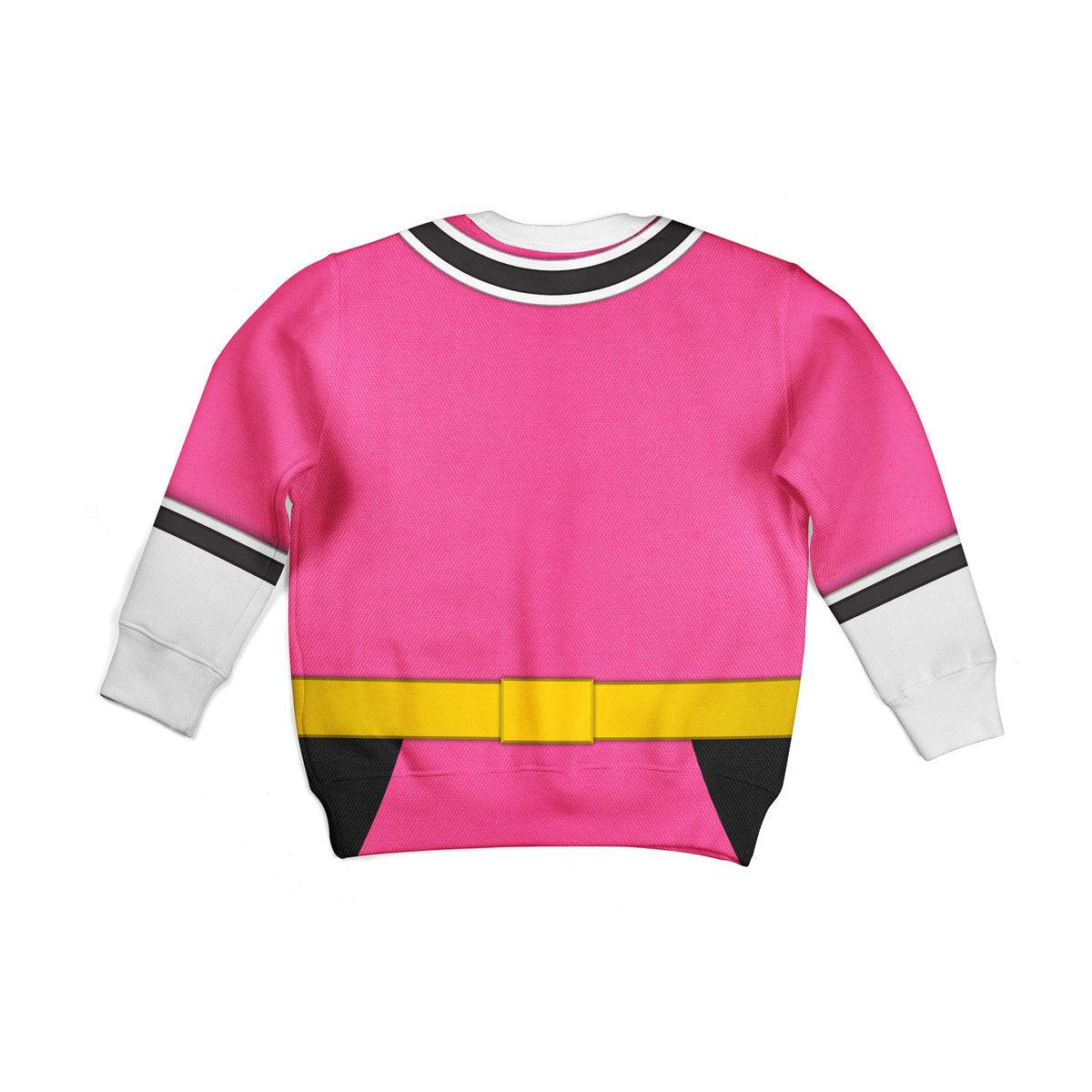 unisex kid tops pink power rangers samurai 3d apparel 2 2 Unisex Kid Tops Pink Power Rangers Samurai 3D Apparel 2 - Image 2
