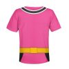 Unisex Kid Tops Pink Power Rangers Samurai 3D Apparel 3 - Image 2