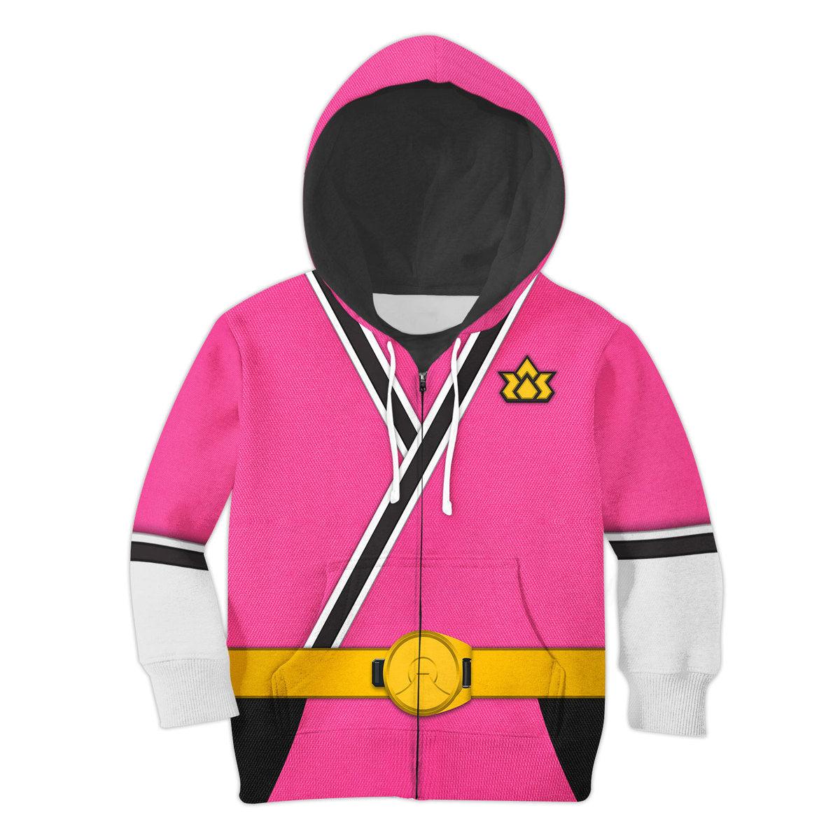unisex kid tops pink power rangers samurai 3d apparel 4 1 Unisex Kid Tops Pink Power Rangers Samurai 3D Apparel 4 - Image 1