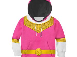 Unisex Kid Tops Pink Power Rangers Zeo Kid 3D Apparel 1 - Image 1